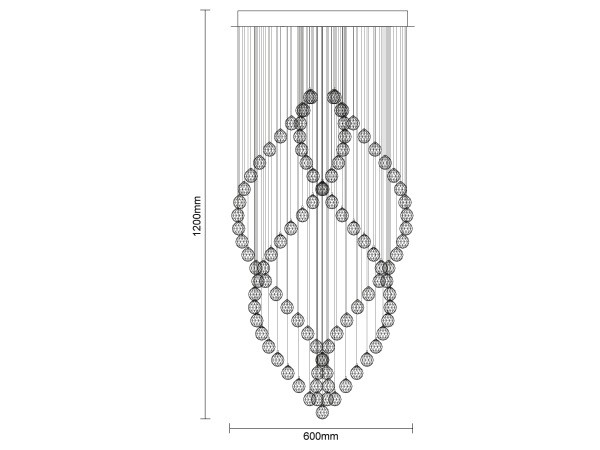 NAURU crystal chandelier - N3014 4