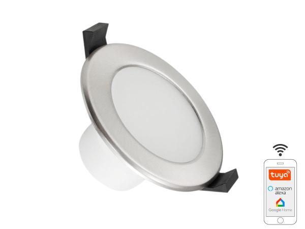 LED light WIFI 7W / IP44 / 3000K-6500K / SI - LDL163/SW 1