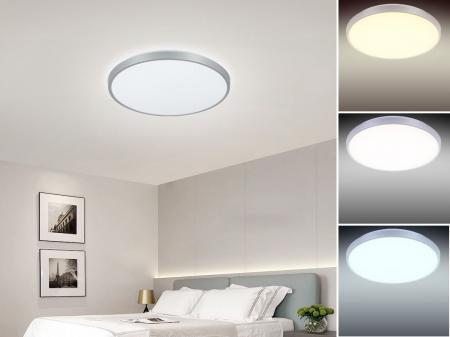 LED remote ceiling light OPAL 24W/CLR0/RC/SI - LC800A/SI