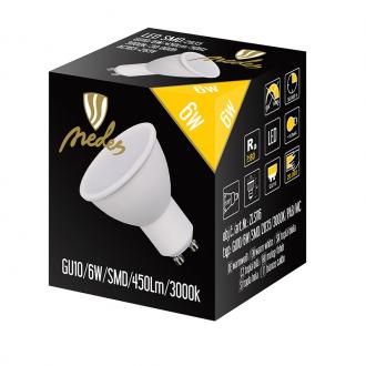 LED bulb 6W - GU10 / SMD / 3000K - ZLS116